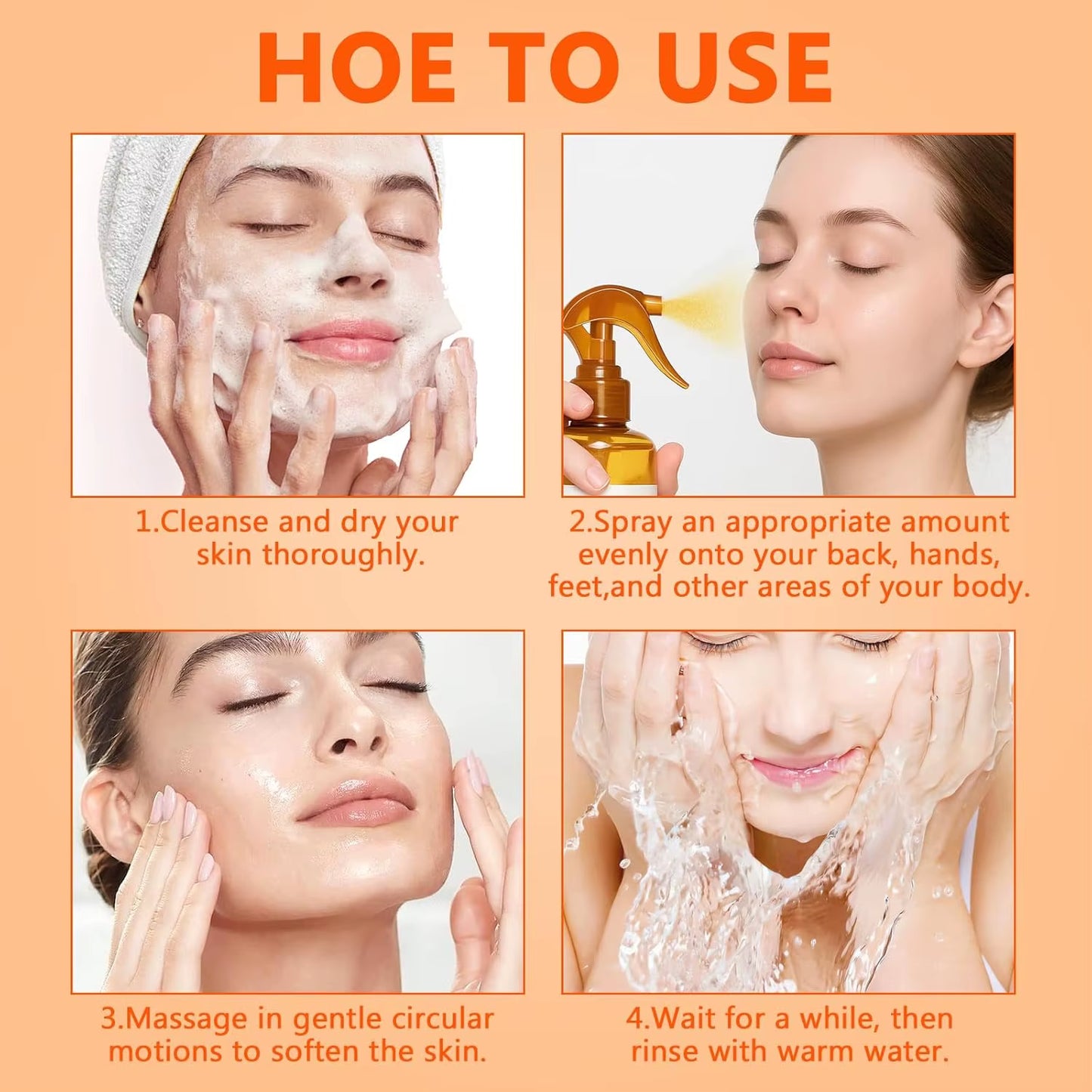 Revitalize Your Skin with Body Keratin Care Kojic Acid & Turmeric Exfoliating Spray - Nourishing Peeling Solution for All Skin Types