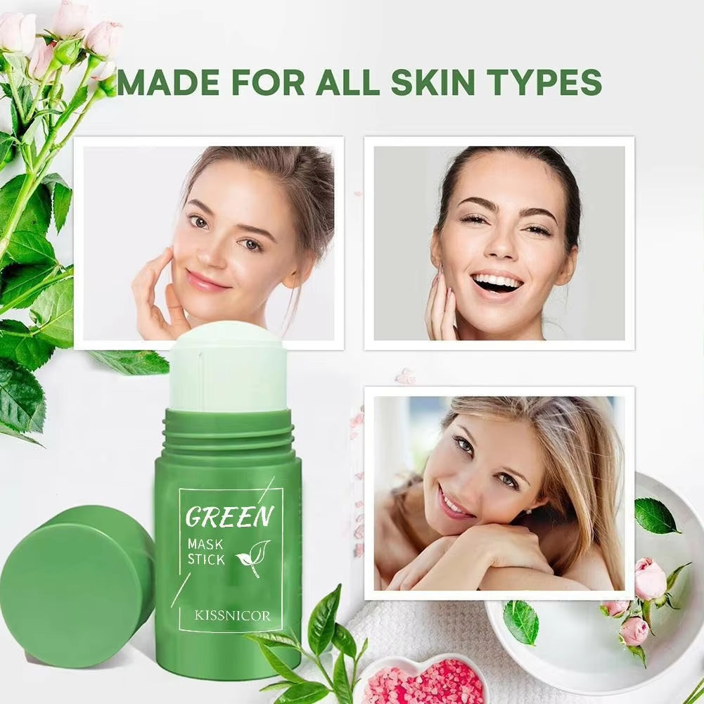 Revitalize Your Skin with Our Green Tea Cleansing Stick Mask - Deep Clean Pores & Remove Blackheads (40G)