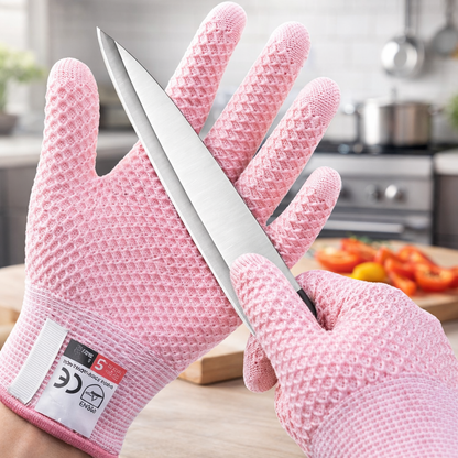 Velyra Level 5 Anti-Cut Touchscreen Gloves with Pineapple Grip