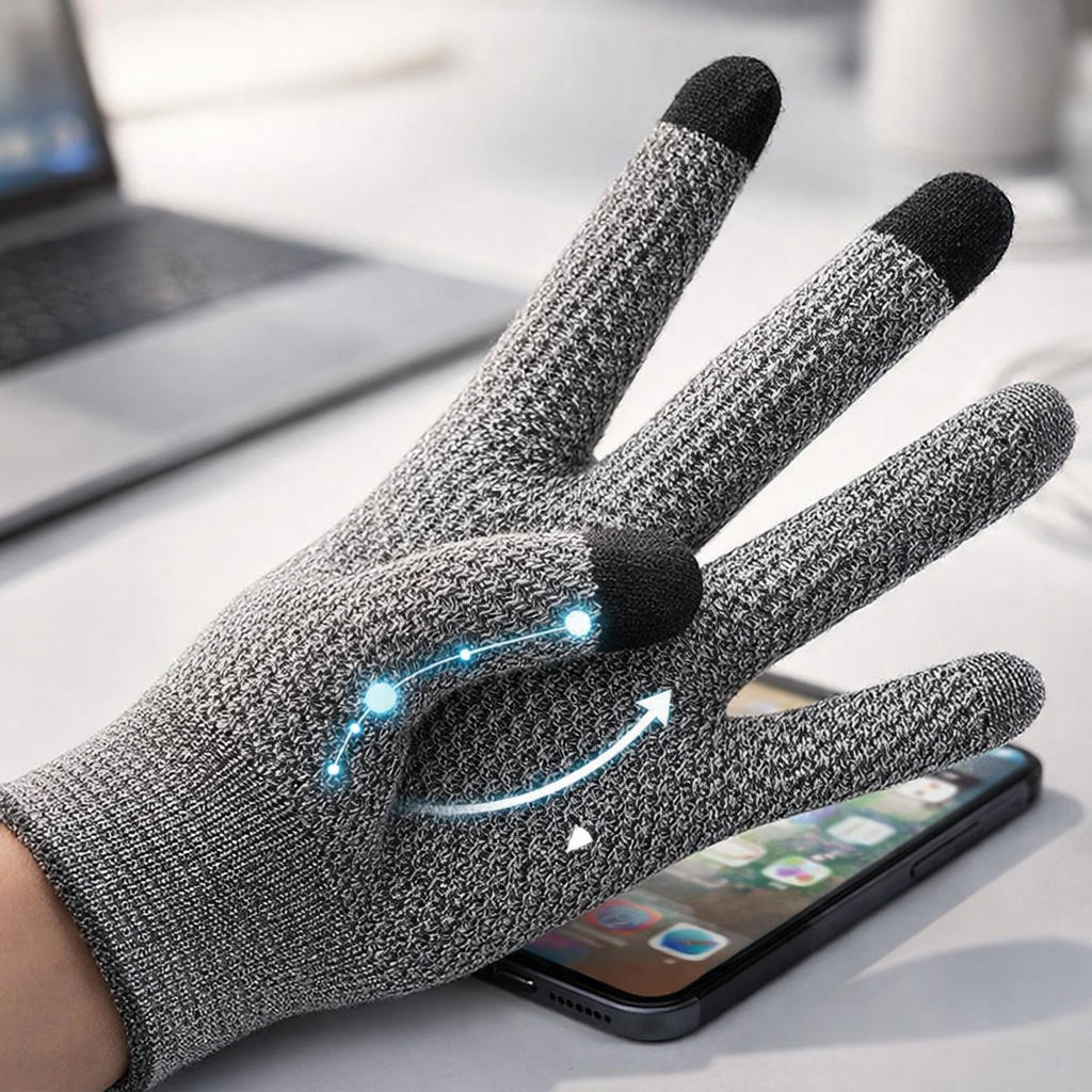 Velyra Level 5 Anti-Cut Touchscreen Gloves with Pineapple Grip