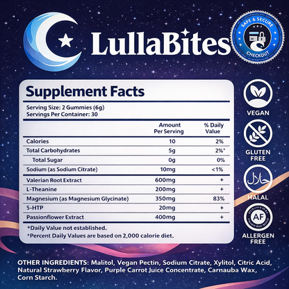Velyra LullaBites Sleep Gummies